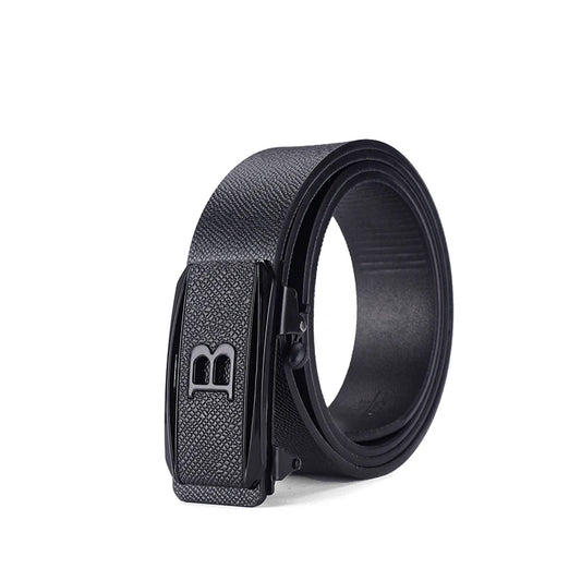 The New Buckle Toothless Automatic Buckle Belt Men'S Casual Style Business All-Match Waist Belt Personality Youth Trendy Pants