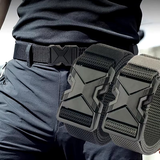 The New Men'S 125Cm Buckle Belt Nylon Braided Lightweight Breathable Daily Commuter Men'S Belt