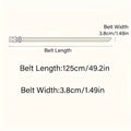 The New Men'S 125Cm Buckle Belt Nylon Braided Lightweight Breathable Daily Commuter Men'S Belt