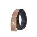 The New Buckle Toothless Automatic Buckle Belt Men'S Casual Style Business All-Match Waist Belt Personality Youth Trendy Pants