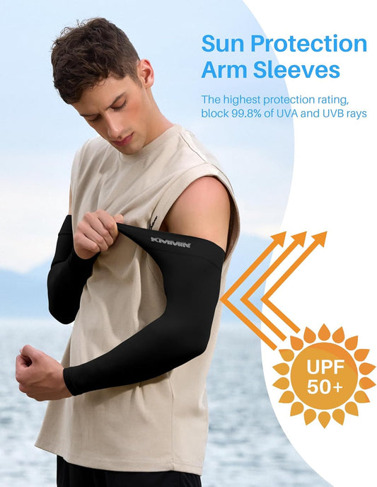 Arm Sleeves UV Protection for Driving Cycling Golf Basketball