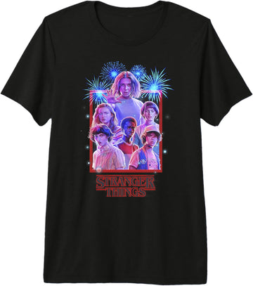 Netflix  Group Shot Fireworks Poster Premium Tri-Blend T-Shirt